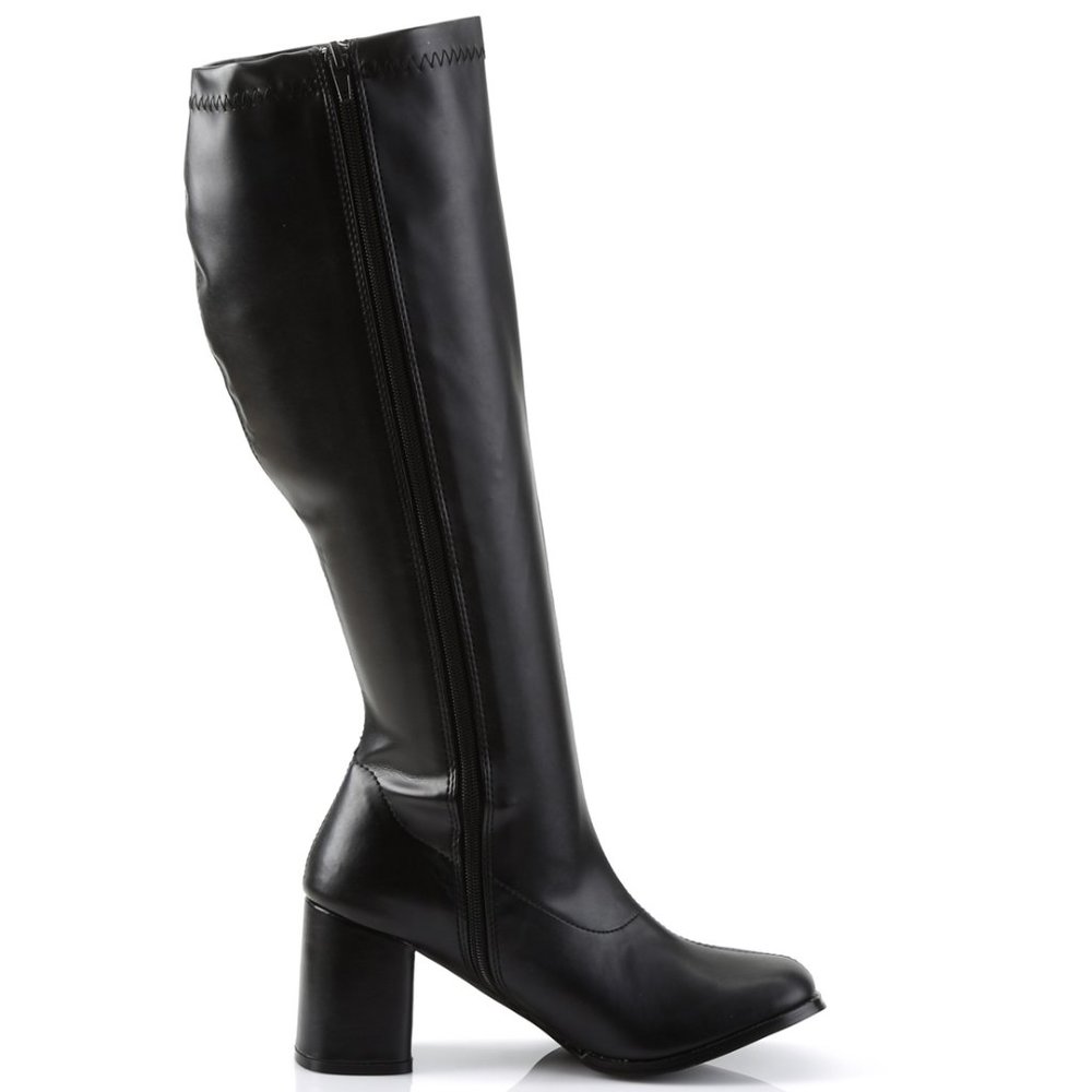Wide Calf Heel Knee High Boots